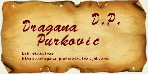 Dragana Purković vizit kartica